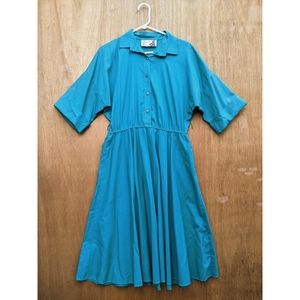 Vintage The American Shirt Dress short sleeve button down 14P